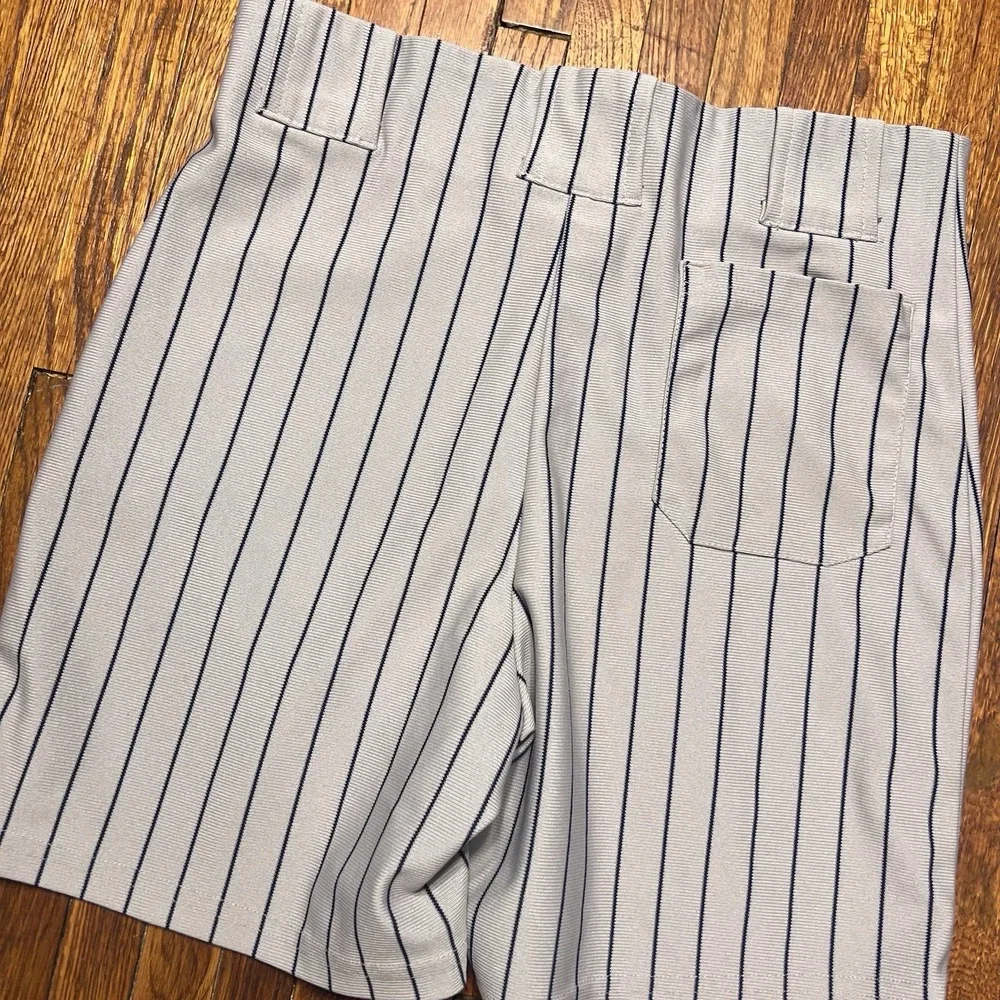 Teamwork Athletic Apparel Vintage Baseball Pants Gray Pinstripe Adult M 32-34